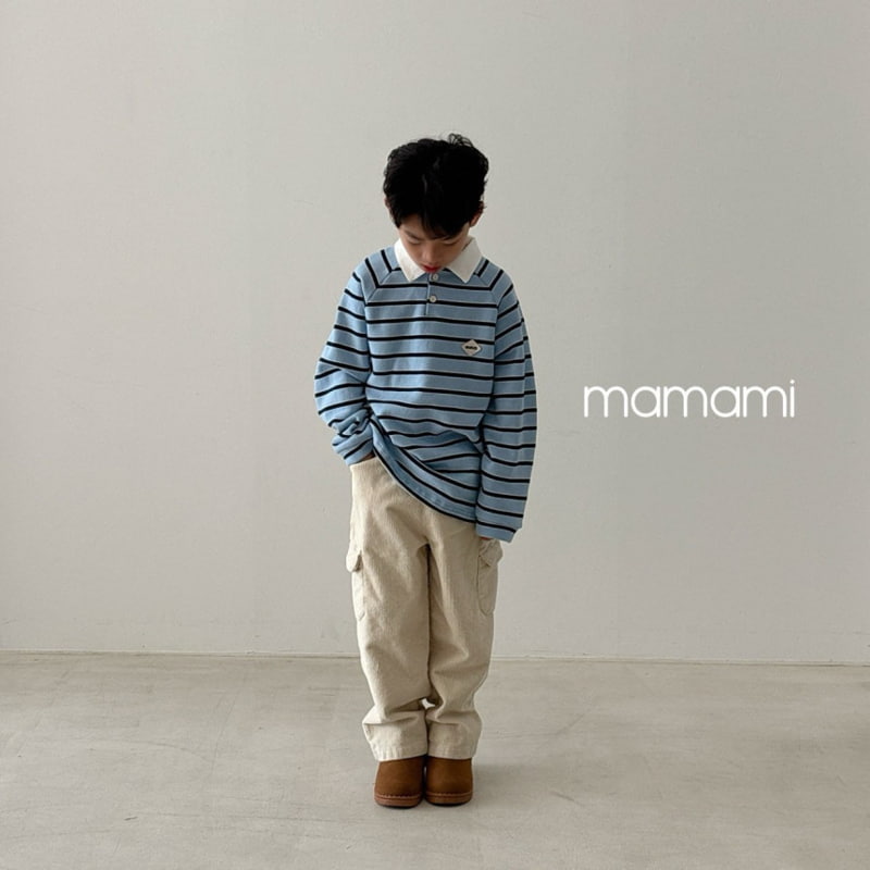 Mamami - Korean Children Fashion - #magicofchildhood - Rugby Fleece Collar Tee - 5