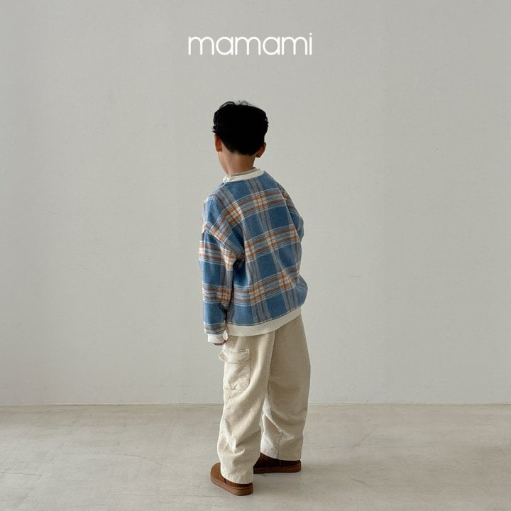 Mamami - Korean Children Fashion - #magicofchildhood - Butter Check Sweatshirt - 8