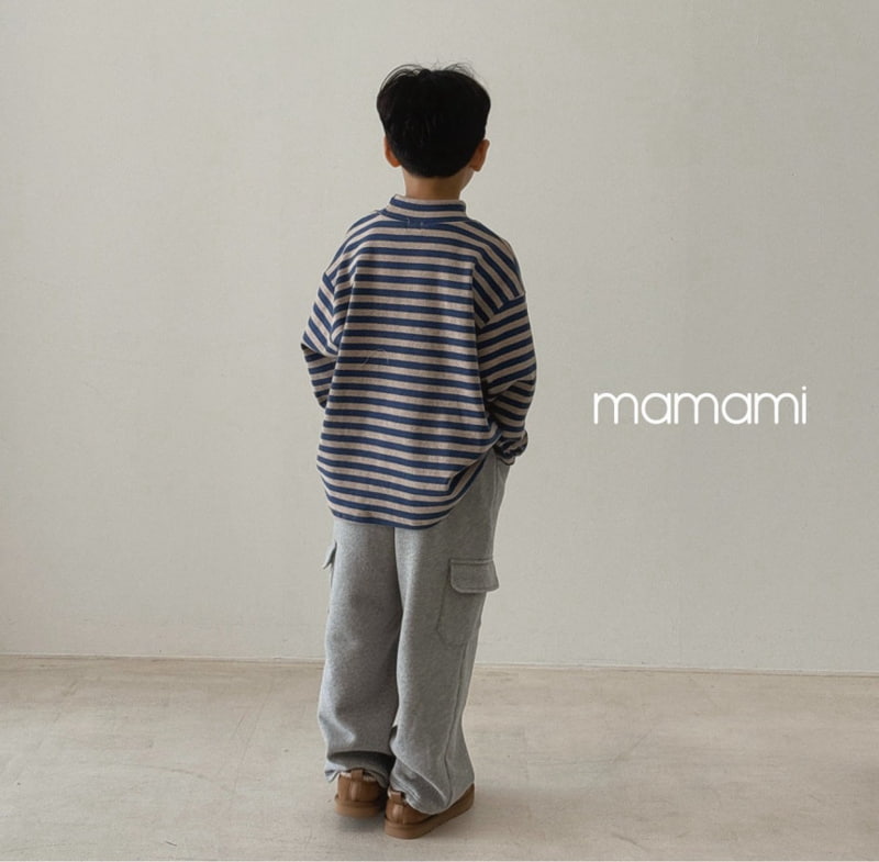 Mamami - Korean Children Fashion - #minifashionista - Hug Stripe Turtleneck Tee - 11