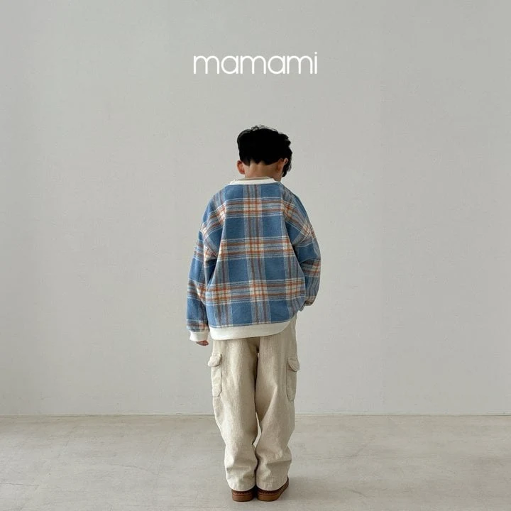 Mamami - Korean Children Fashion - #minifashionista - Butter Check Sweatshirt - 9