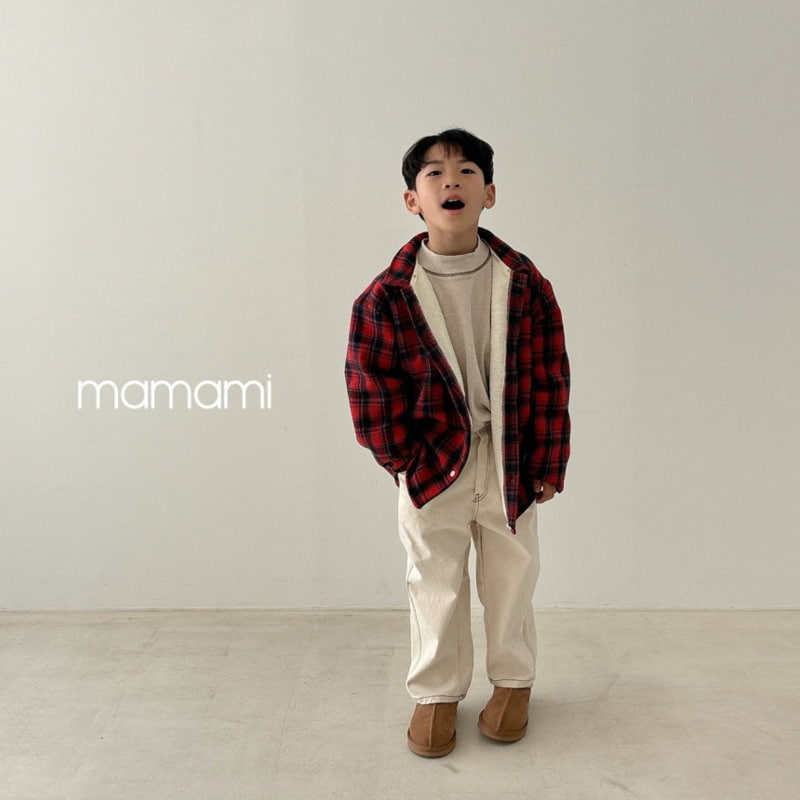 Mamami - Korean Children Fashion - #prettylittlegirls - Soft Fleece Check Shirt - 8