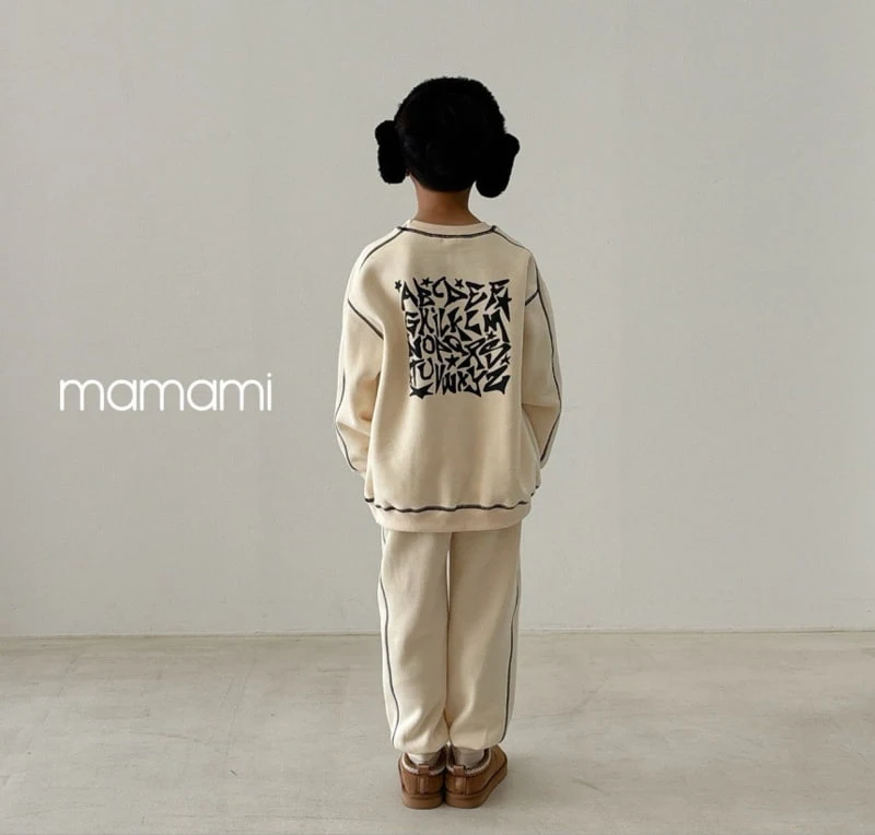 Mamami - Korean Children Fashion - #toddlerclothing - Alphabet Stitch Set - 9