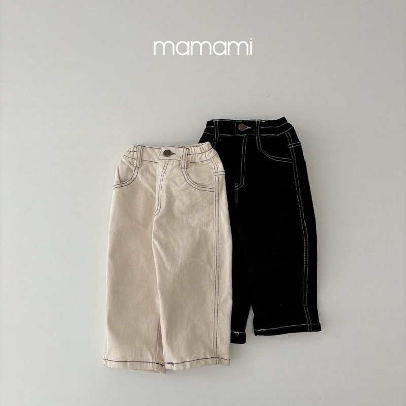 Mamami - Korean Children Fashion - #toddlerclothing - Signature Stitch Pants