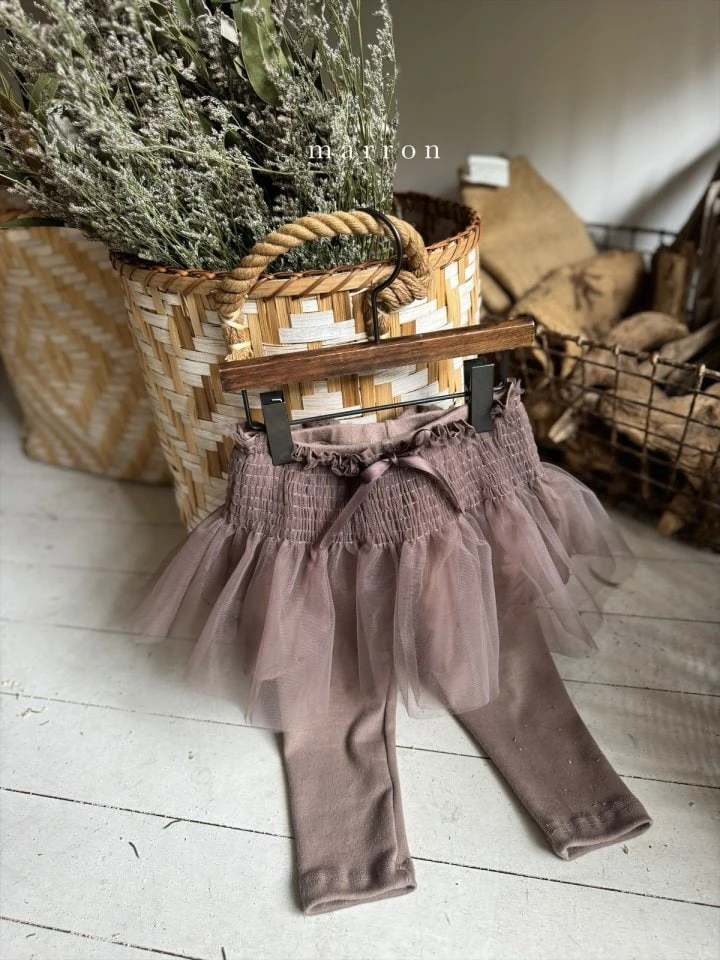 Marron - Korean Baby Fashion - #babyboutique - Cocoa Skirt Leggings