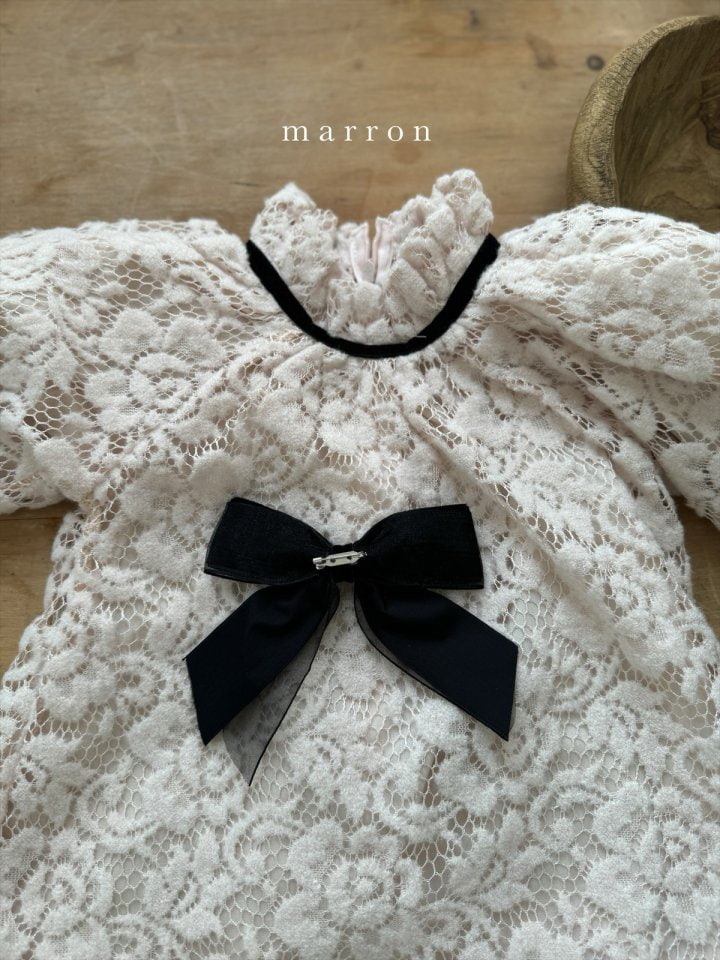 Marron - Korean Baby Fashion - #babyboutiqueclothing - Velvet Ribbon - 10