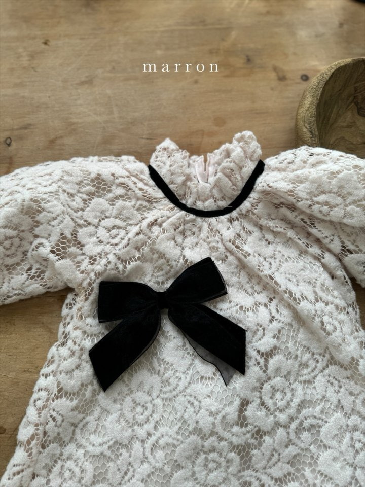 Marron - Korean Baby Fashion - #babyclothing - Velvet Ribbon - 11