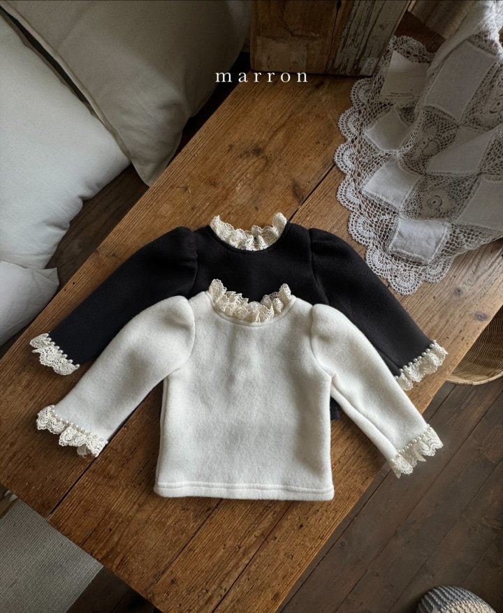 Marron - Korean Baby Fashion - #babyfever - Angel Pearl Blouse