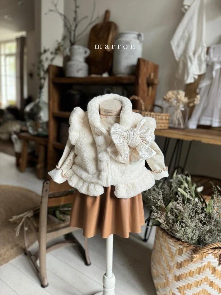 Marron - Korean Baby Fashion - #babyfever - Latte Skirt - 6