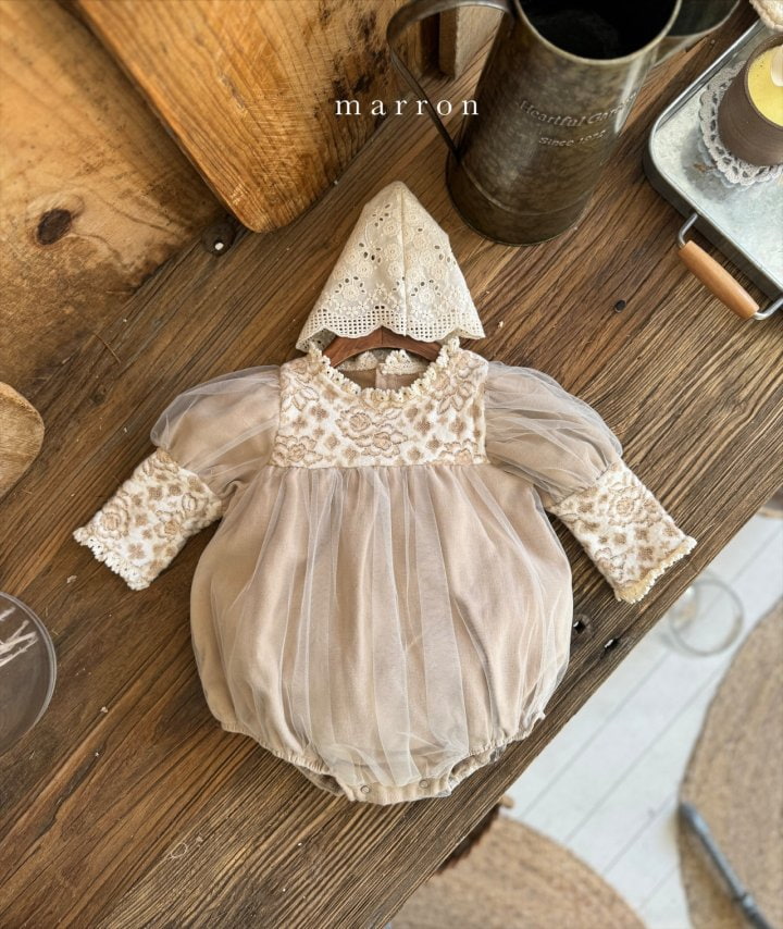 Marron - Korean Baby Fashion - #babyoninstagram - Erica Mesh Bodysuit - 6