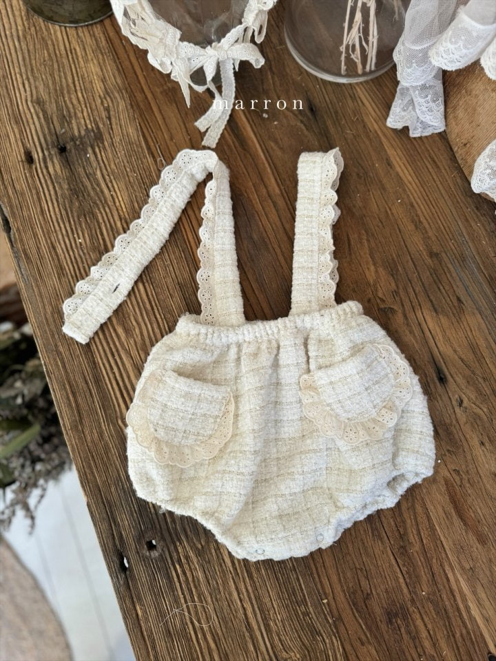 Marron - Korean Baby Fashion - #babyootd - Lace Bloomer - 6