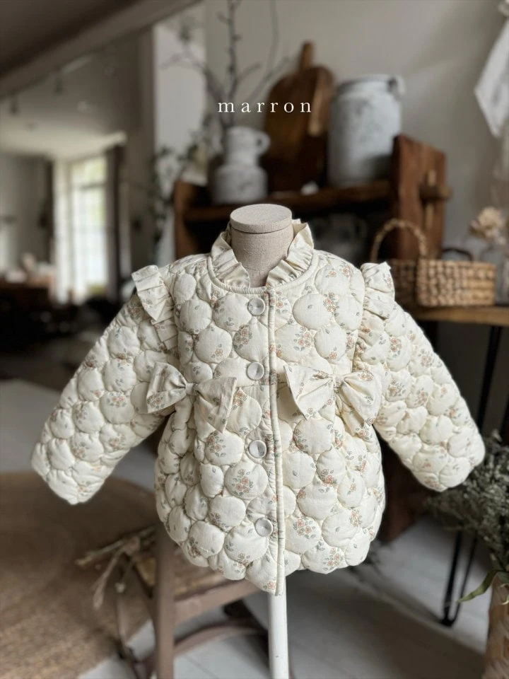 Marron - Korean Baby Fashion - #babyootd - Belman Quilting Jacket