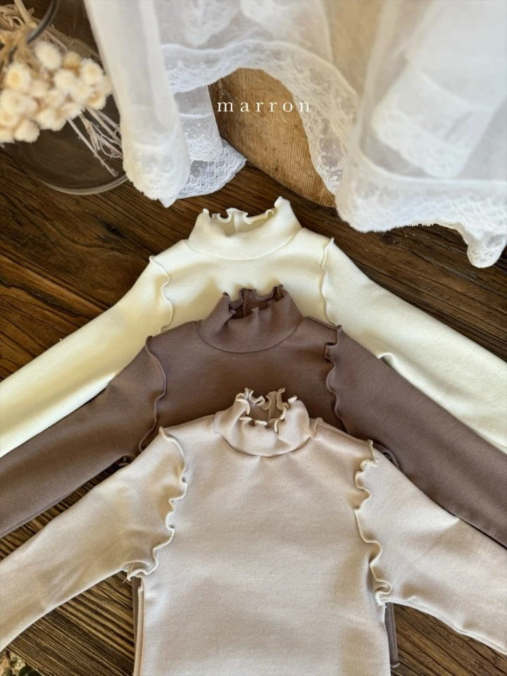 Marron - Korean Baby Fashion - #babyoninstagram - Rowa Turtleneck Tee - 4