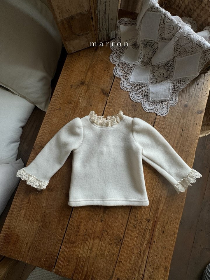 Marron - Korean Baby Fashion - #babyoutfit - Angel Pearl Blouse - 7