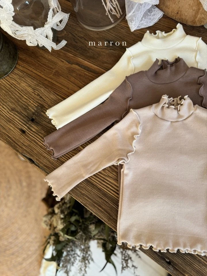 Marron - Korean Baby Fashion - #babyoutfit - Rowa Turtleneck Tee - 5