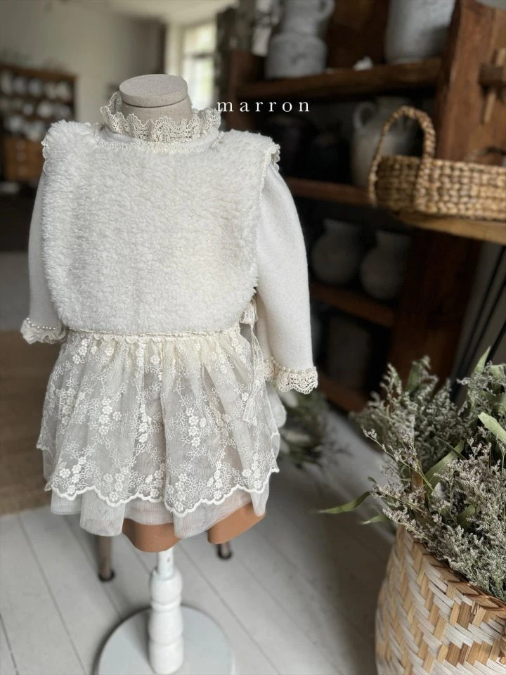 Marron - Korean Baby Fashion - #babywear - Roro Vest Dress - 8