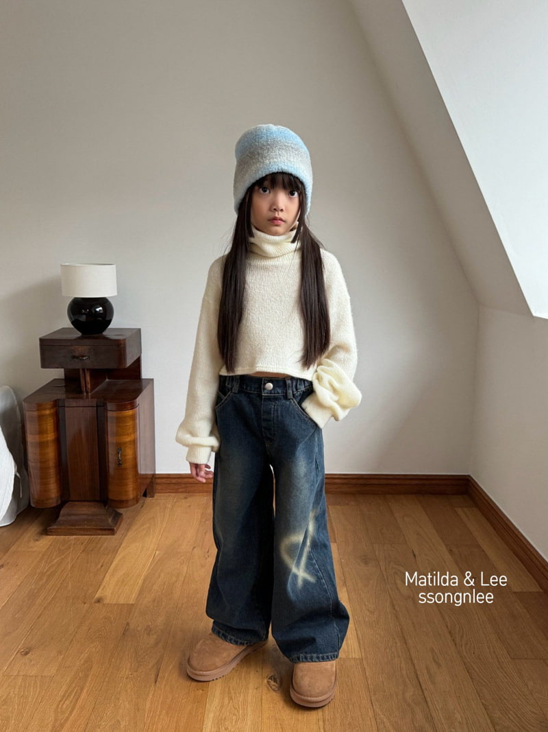 Matilda & Lee - Korean Children Fashion - #Kfashion4kids - Vintage Heart Denim Pants - 11