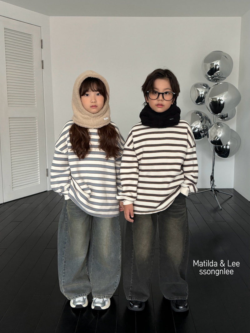 Matilda & Lee - Korean Children Fashion - #Kfashion4kids - Maxi Wide Denim Pants - 12