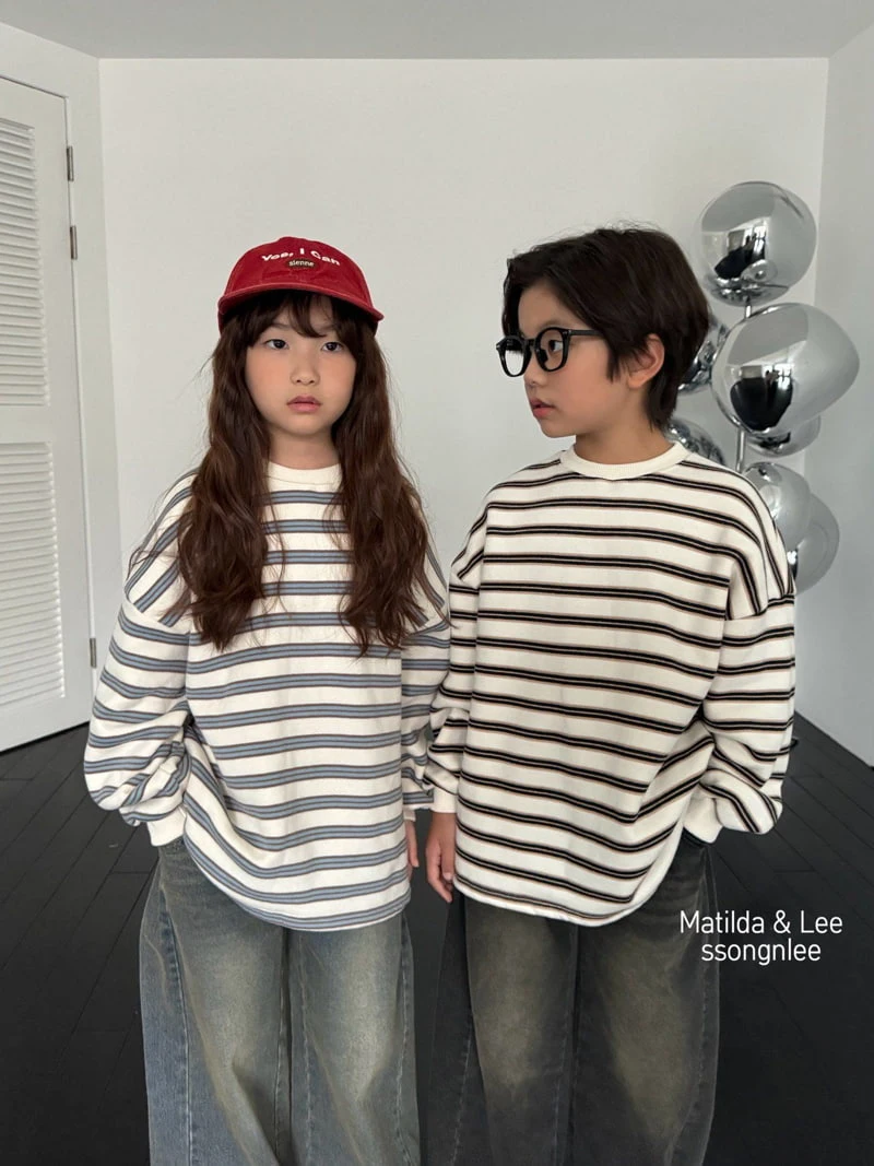 Matilda & Lee - Korean Children Fashion - #kidzfashiontrend - Rouge Stripe Tee - 4