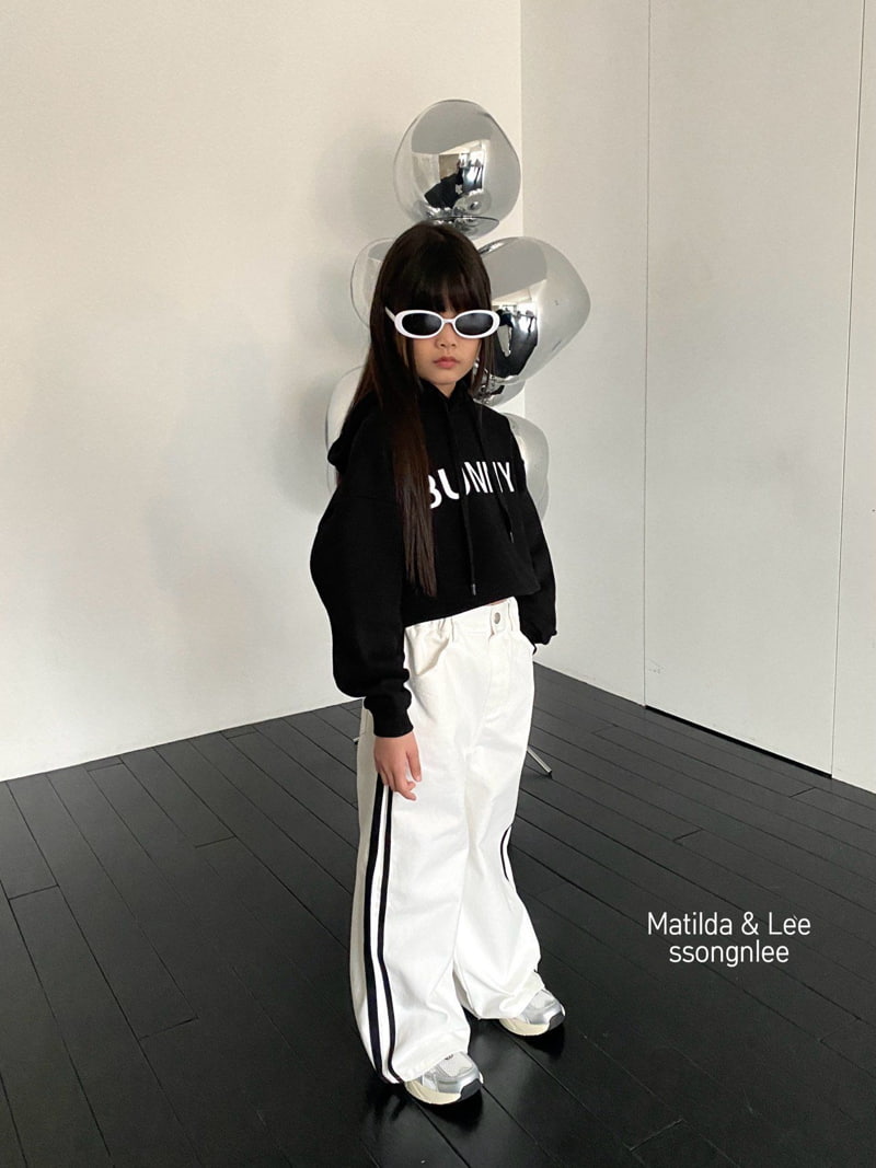 Matilda & Lee - Korean Children Fashion - #Kfashion4kids - Two Line Tape Wide Pants - 12