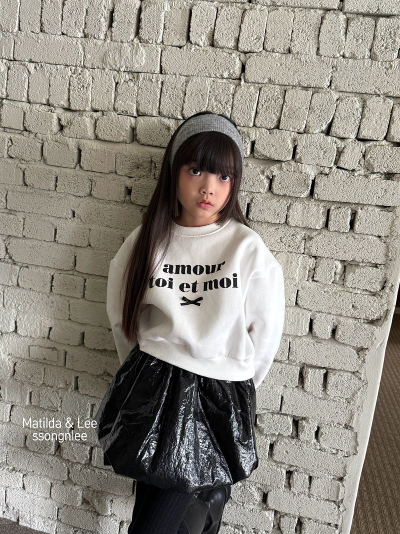 Matilda & Lee - Korean Children Fashion - #Kfashion4kids - Amor Crop Sweatshirt - 12