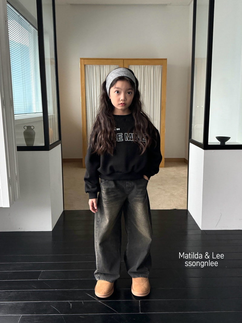 Matilda & Lee - Korean Children Fashion - #childofig - Be Mind Crop Sweatshirt - 2