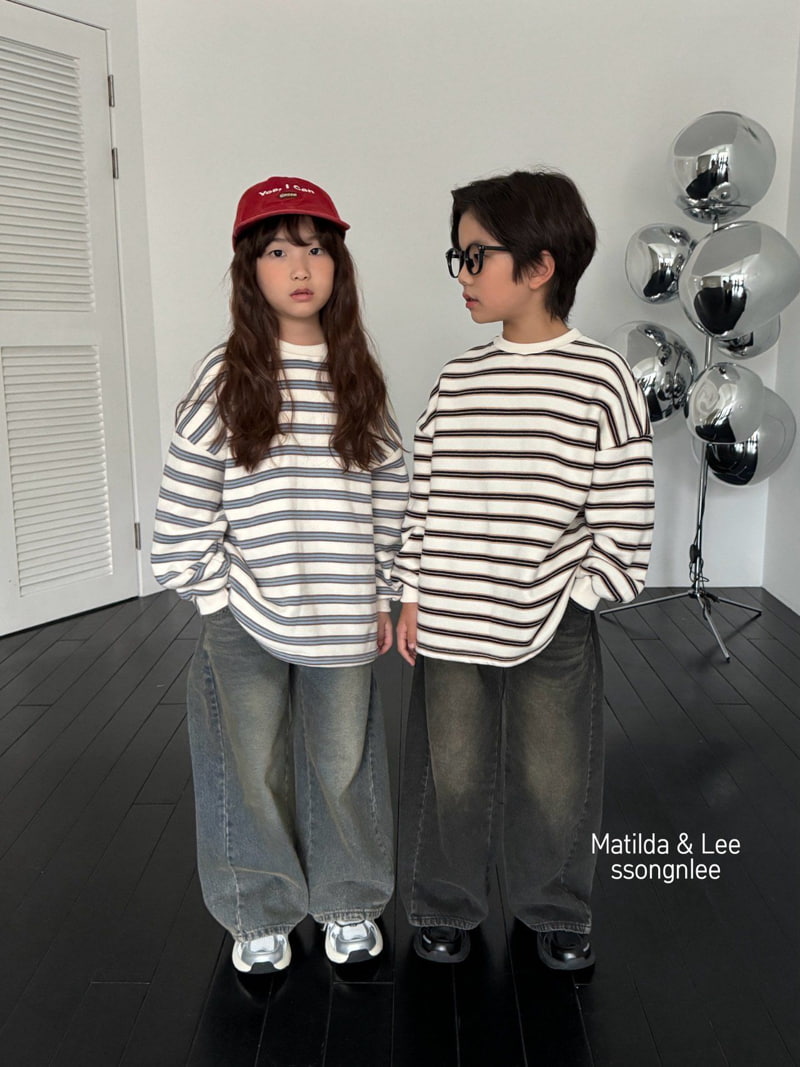 Matilda & Lee - Korean Children Fashion - #childofig - Maxi Wide Denim Pants - 3