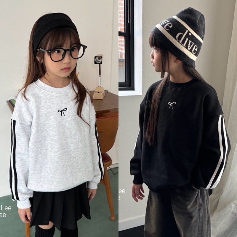 Matilda & Lee - Korean Children Fashion - #childofig - Ribbon Tape Sweatshirt