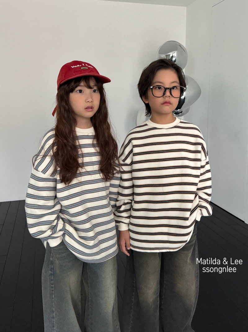 Matilda & Lee - Korean Children Fashion - #childofig - Rouge Stripe Tee - 12