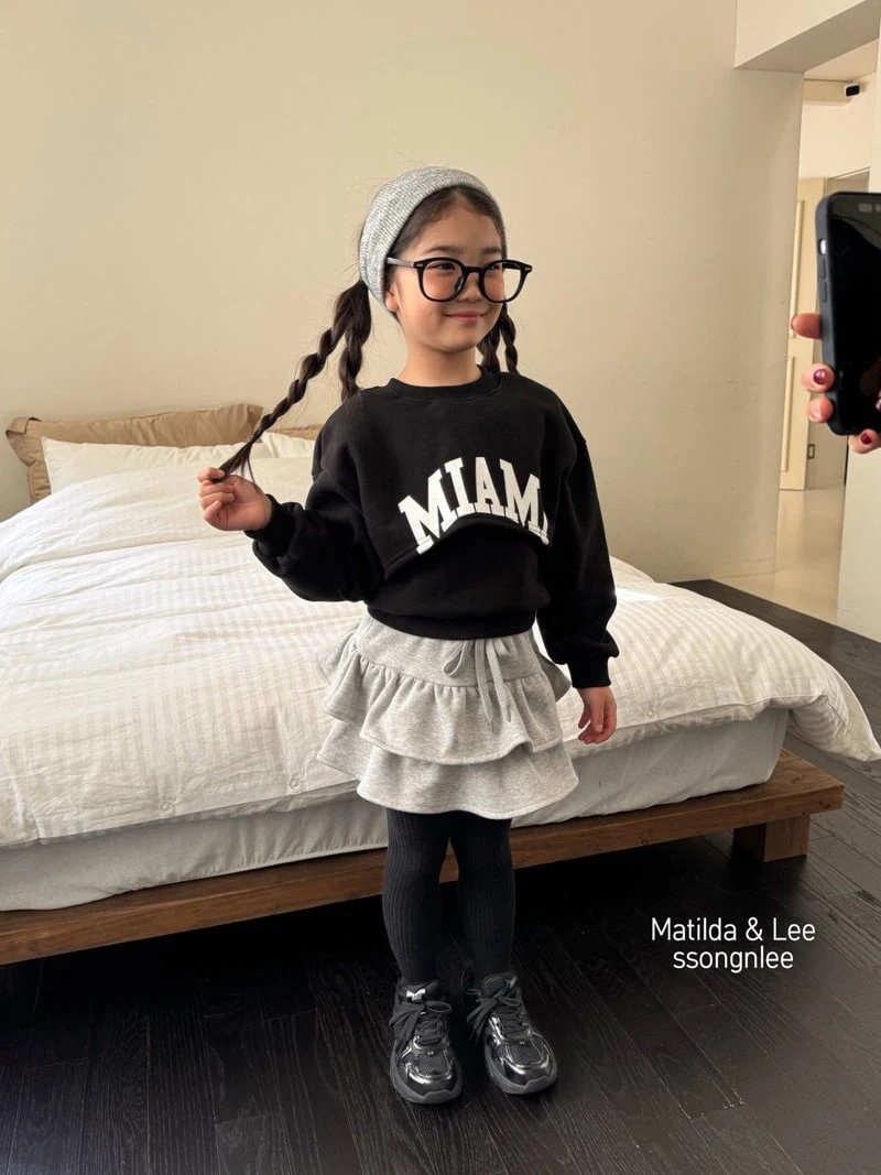 Matilda & Lee - Korean Children Fashion - #childofig - Crop Layered Sweatshirt - 9