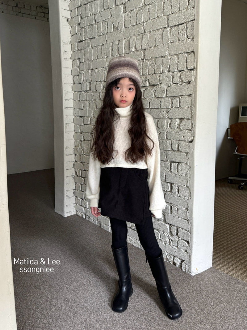 Matilda & Lee - Korean Children Fashion - #childofig - Crop Turtleneck Knit  - 8