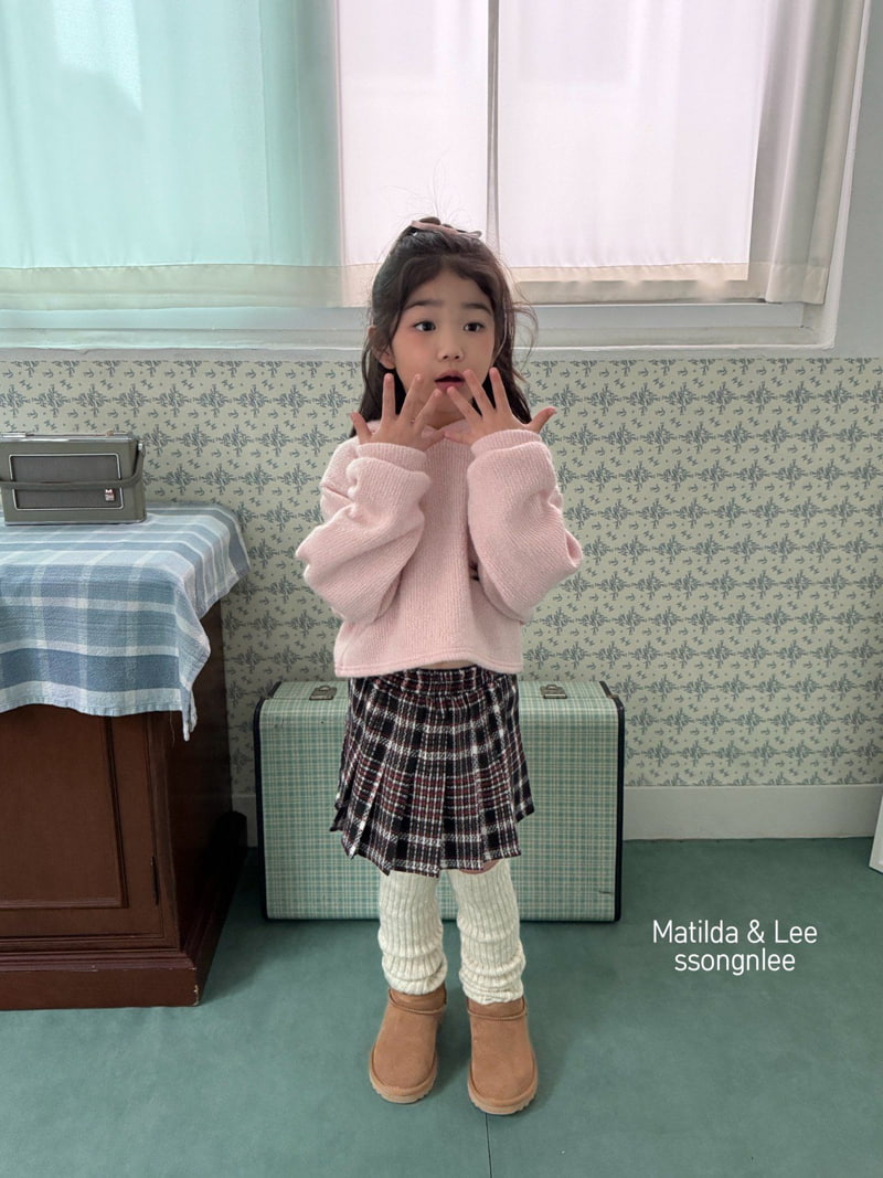 Matilda & Lee - Korean Children Fashion - #stylishchildhood - Check Pleated Skirt - 4