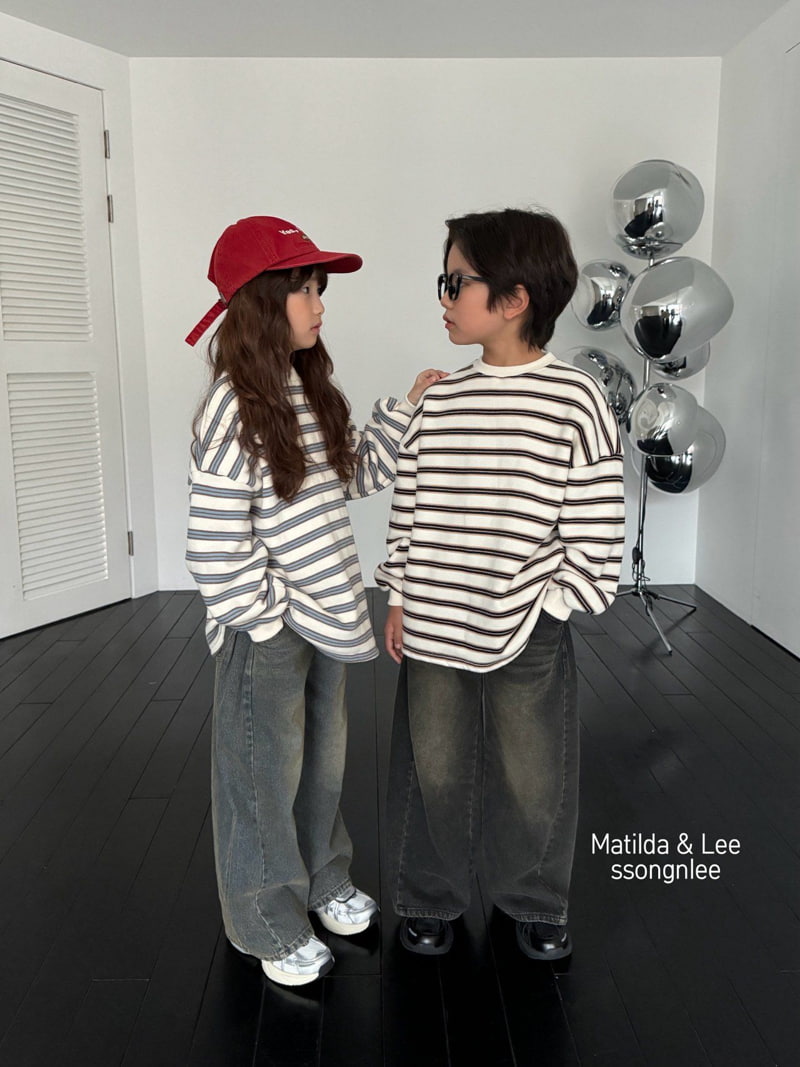 Matilda & Lee - Korean Children Fashion - #childrensboutique - Maxi Wide Denim Pants - 5