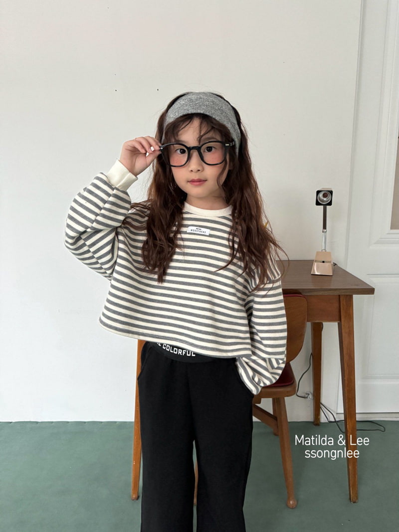 Matilda & Lee - Korean Children Fashion - #childrensboutique - Label Stripe Tee - 8