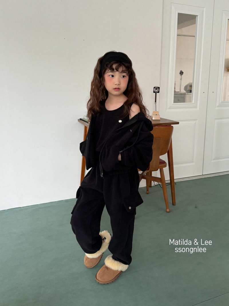 Matilda & Lee - Korean Children Fashion - #childrensboutique - Fleece Crop Sleeveless Tee - 2