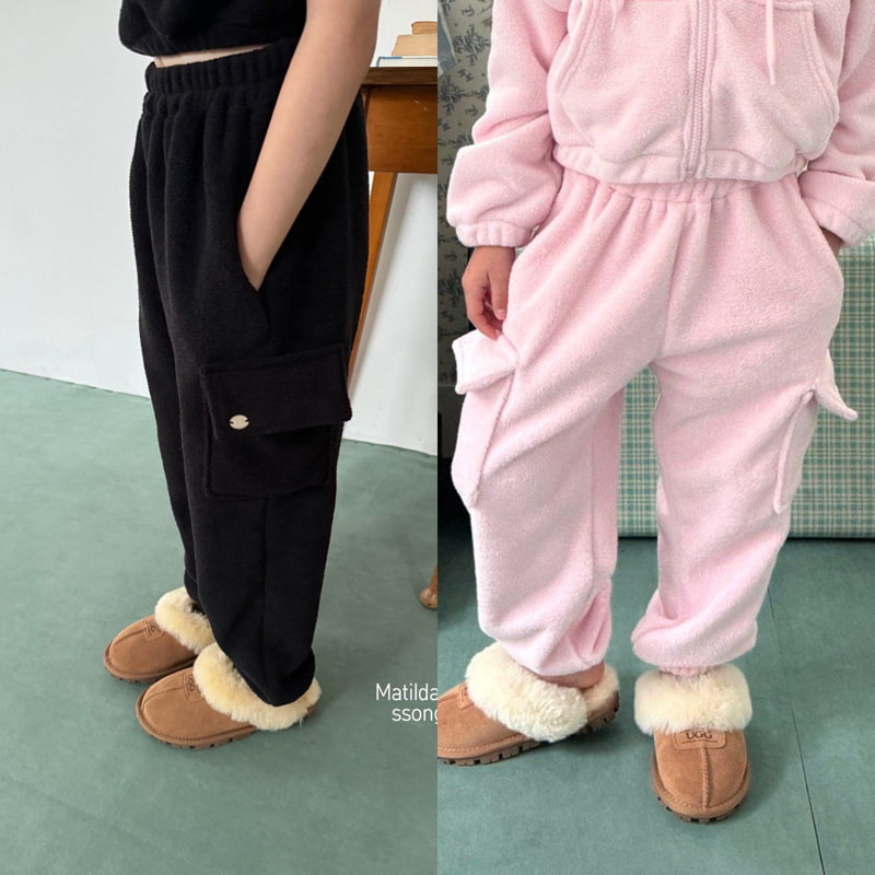 Matilda & Lee - Korean Children Fashion - #childrensboutique - Fleece Cargo Pants