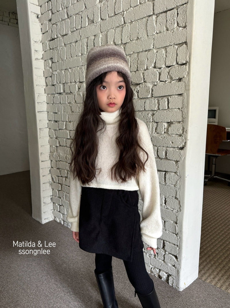 Matilda & Lee - Korean Children Fashion - #childrensboutique - Crop Turtleneck Knit  - 9