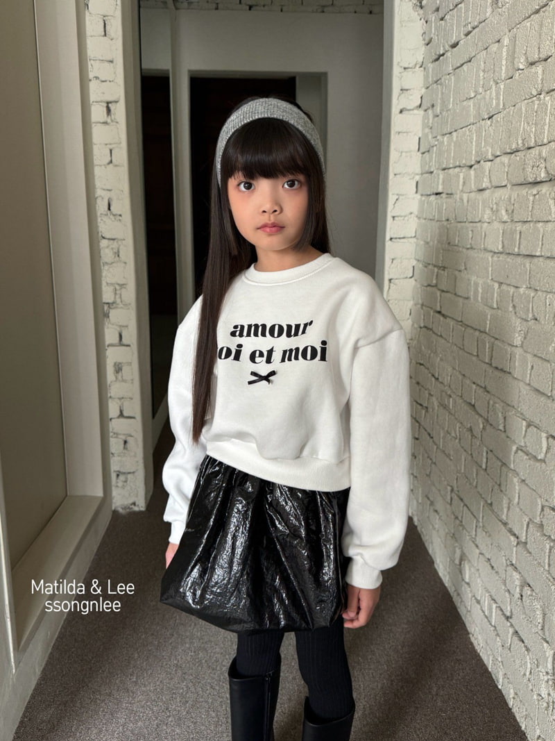 Matilda & Lee - Korean Children Fashion - #childrensboutique - Amor Crop Sweatshirt - 5