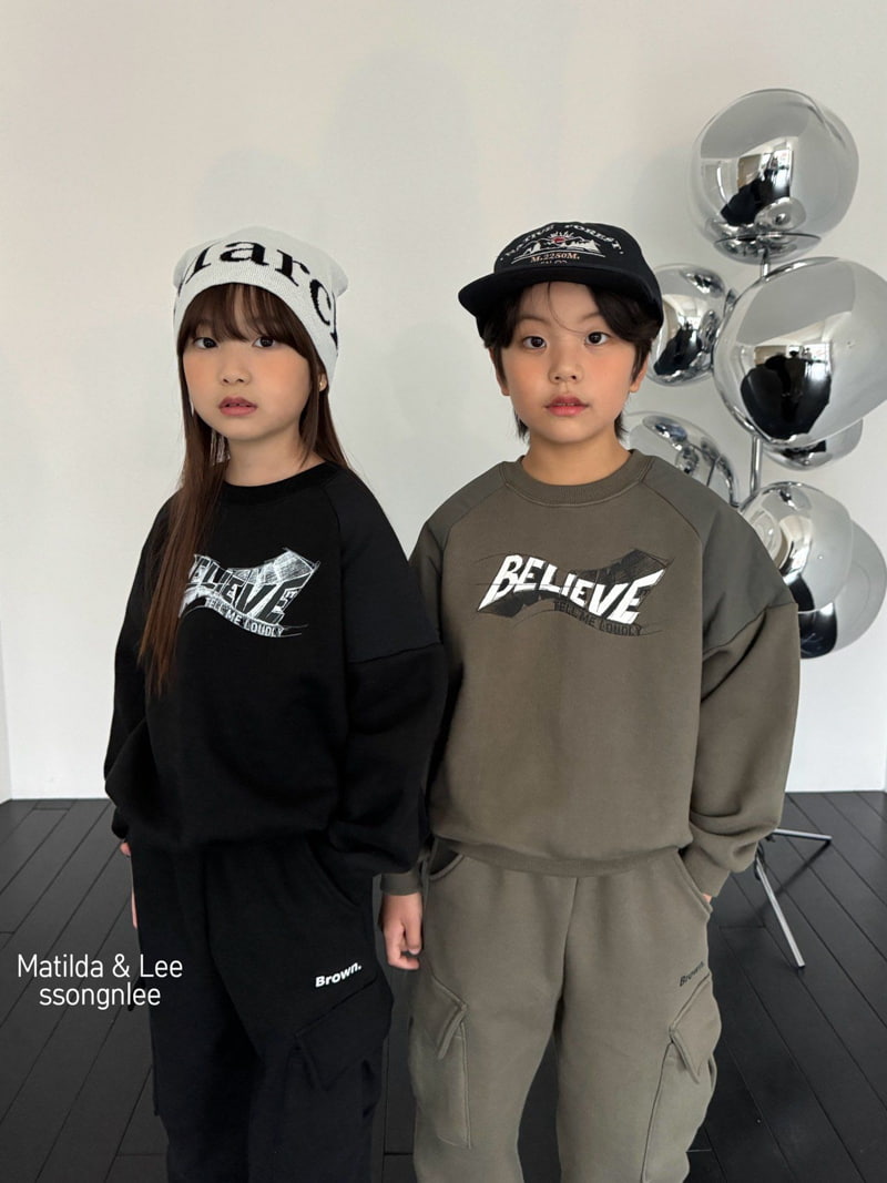 Matilda & Lee - Korean Children Fashion - #designkidswear - Believe Sweatshirt - 6