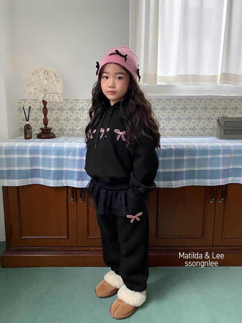 Matilda & Lee - Korean Children Fashion - #designkidswear - Lace Ribbon Jogger Pants - 10