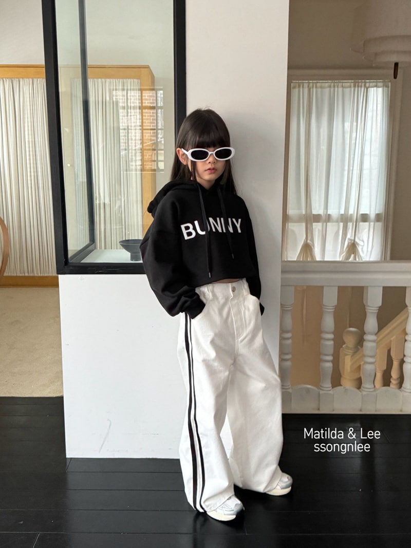 Matilda & Lee - Korean Children Fashion - #designkidswear - Two Line Tape Wide Pants - 6