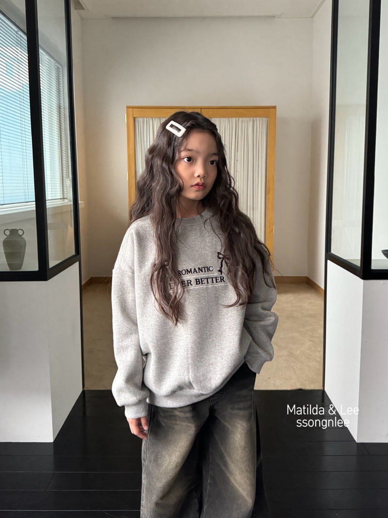 Matilda & Lee - Korean Children Fashion - #designkidswear - New Romantic Ribbon Sweatshirt - 3