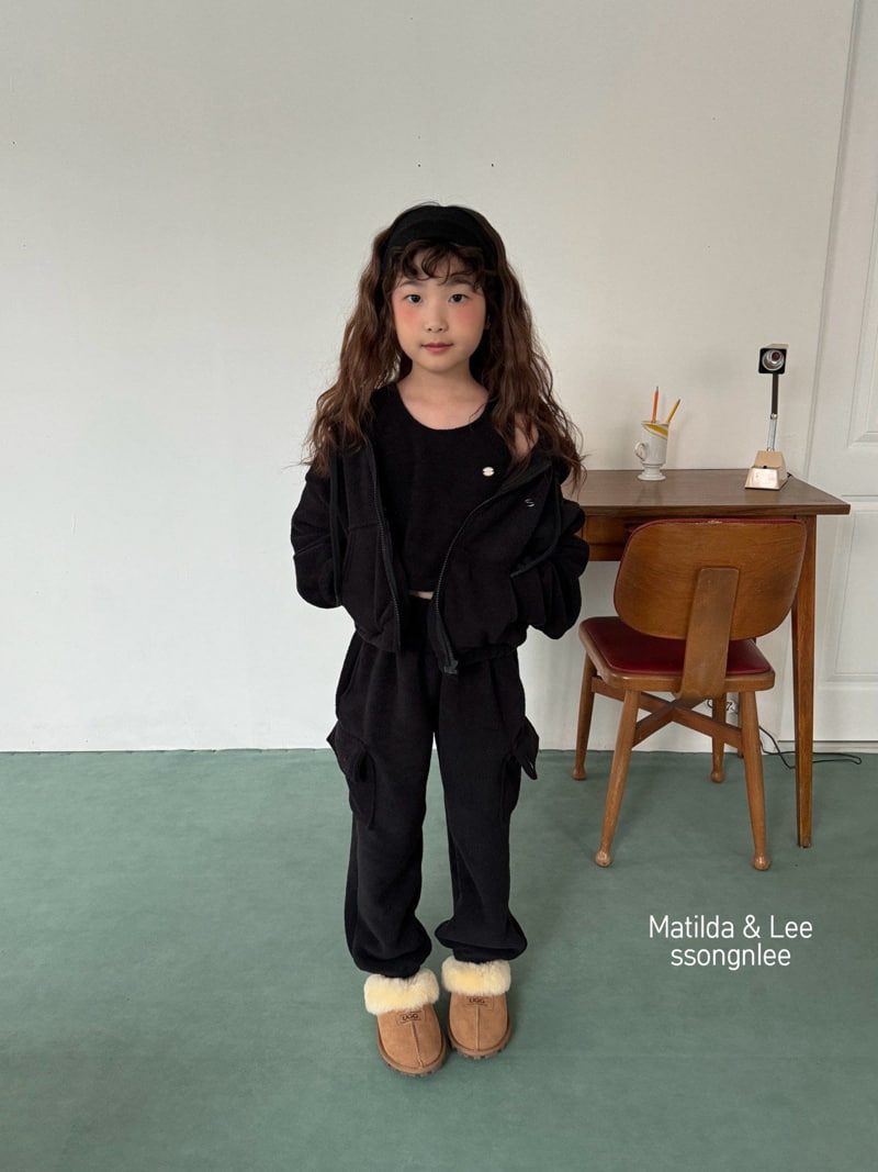 Matilda & Lee - Korean Children Fashion - #childrensboutique - Fleece Hooded Zip-up - 4