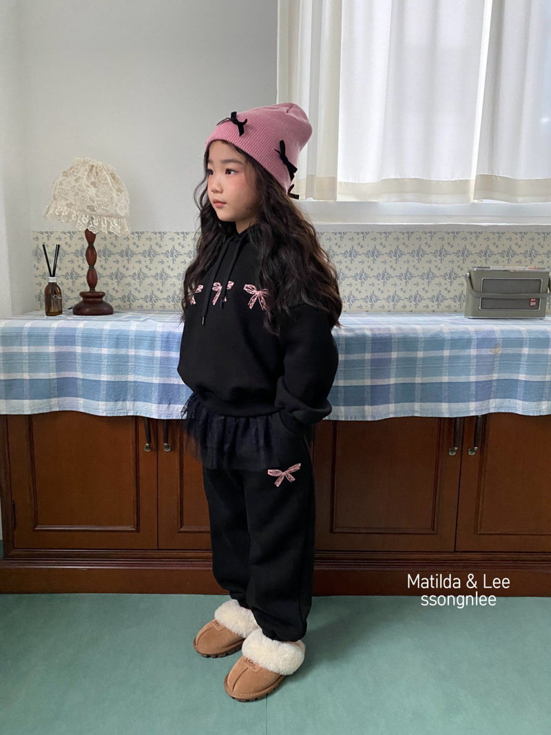 Matilda & Lee - Korean Children Fashion - #discoveringself - Lace Ribbon Jogger Pants - 11