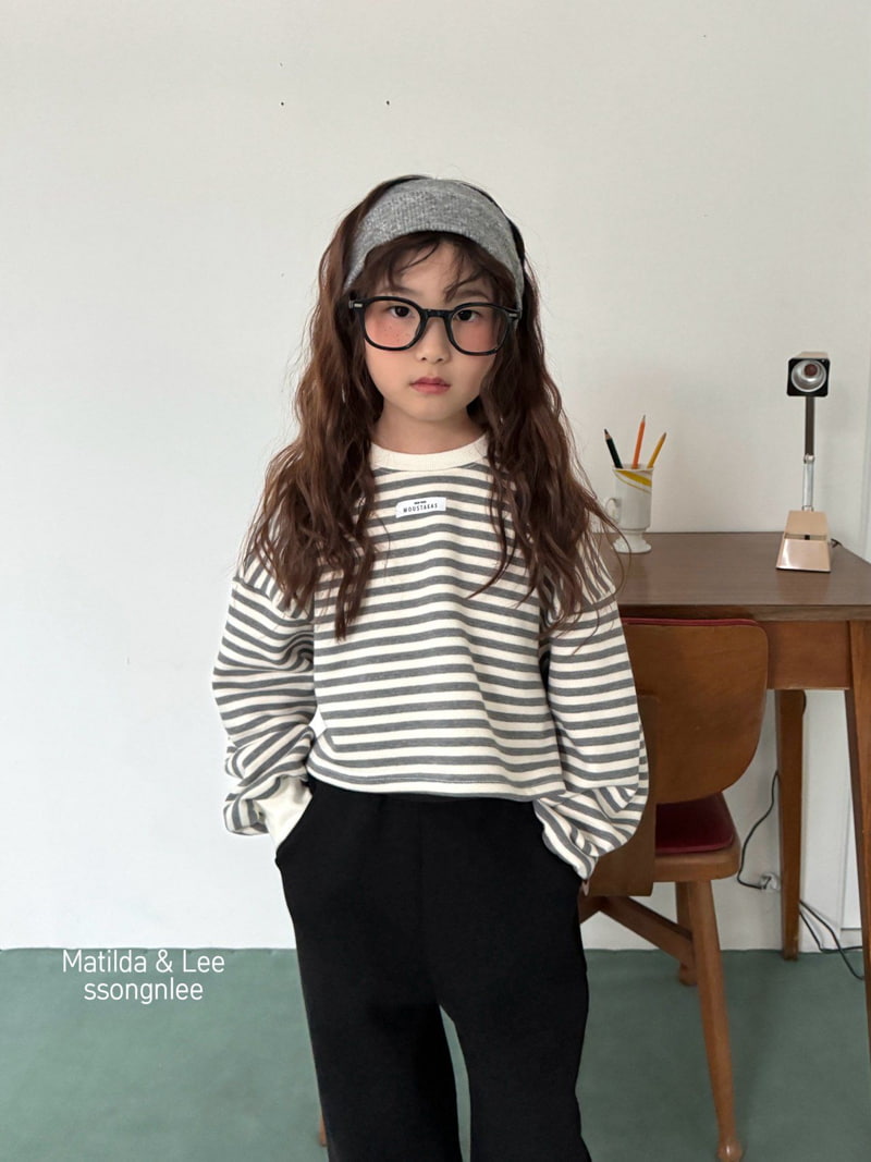 Matilda & Lee - Korean Children Fashion - #discoveringself - Label Stripe Tee - 10