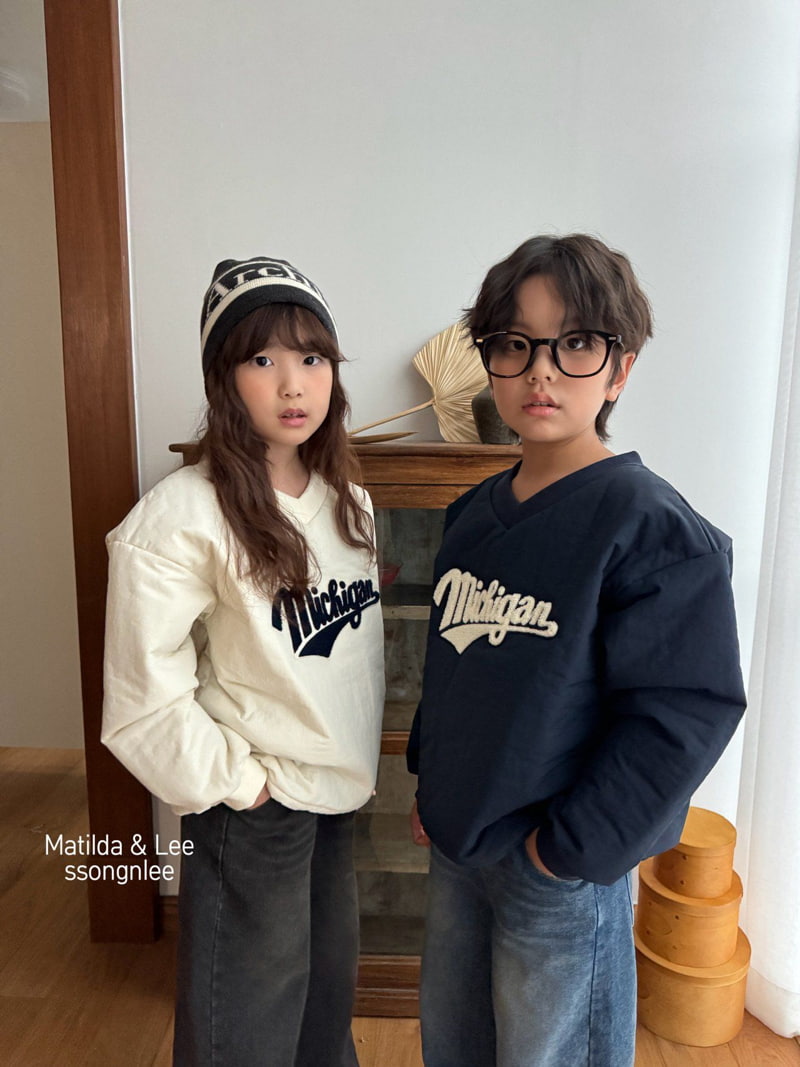 Matilda & Lee - Korean Children Fashion - #fashionkids - Michigan padded sweatshirt - 10