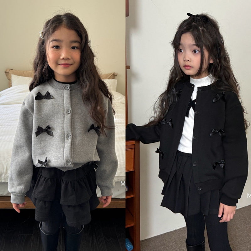 Matilda & Lee - Korean Children Fashion - #fashionkids - Ribbon Cardigan