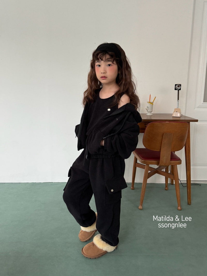 Matilda & Lee - Korean Children Fashion - #discoveringself - Fleece Cargo Pants - 4