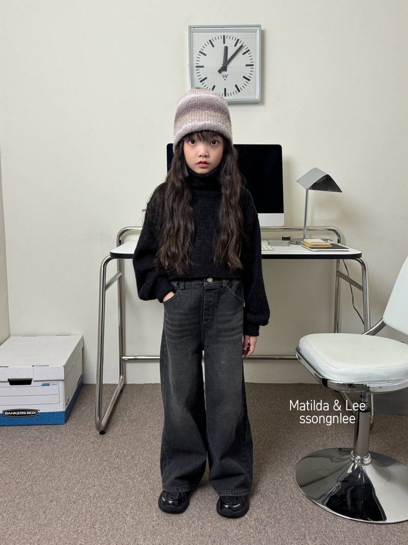 Matilda & Lee - Korean Children Fashion - #fashionkids - Crop Turtleneck Knit  - 12