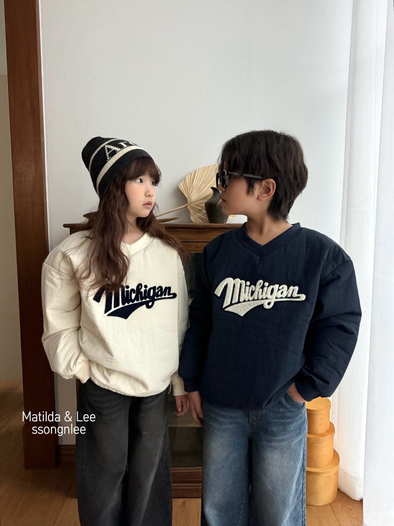 Matilda & Lee - Korean Children Fashion - #kidsshorts - Michigan padded sweatshirt - 11