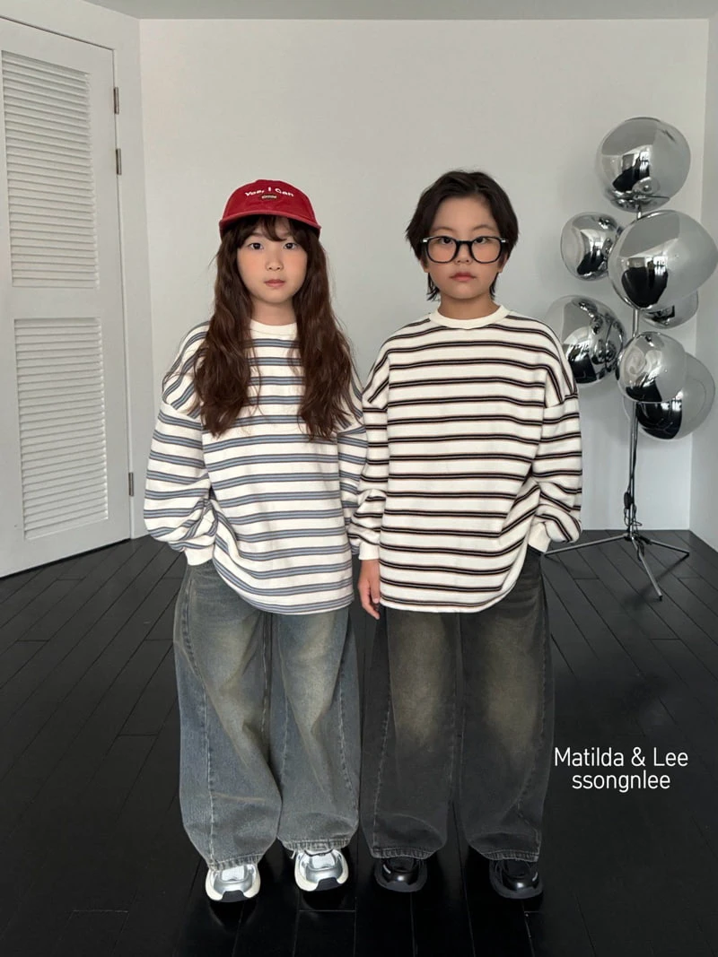 Matilda & Lee - Korean Children Fashion - #kidsshorts - Rouge Stripe Tee